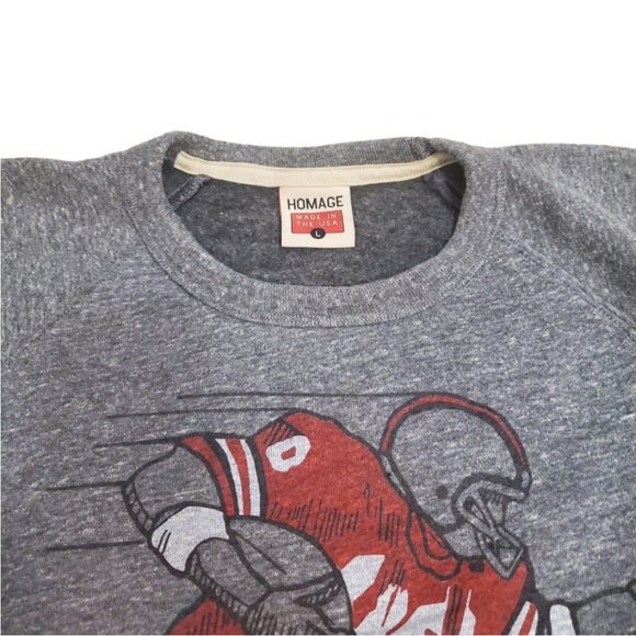 Homage Ohio State Football Crewneck Sweatshirt - Picture 4 of 6